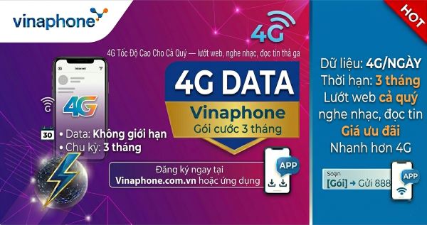 Gói Cước 4G Vinaphone Chu Kỳ 3 Tháng – Tiết Kiệm Khi Đăng Ký Dài Hạn 2026