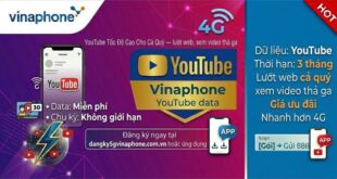 Gói Cước YouTube Vinaphone – Miễn Phí Data Xem Video Không Giới Hạn 2026